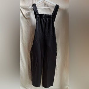 Silence + Noise Black Satin Look Jumpsuit
